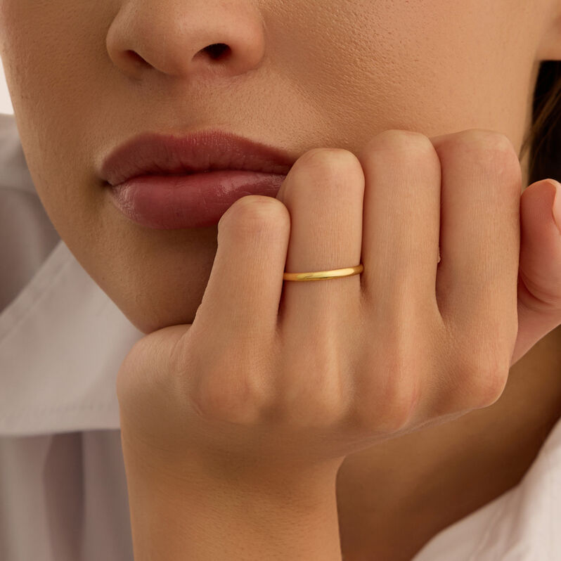 Fede Fermanello 1.95 mm Oro Giallo - Anelli con Incisione Donna | Stroili