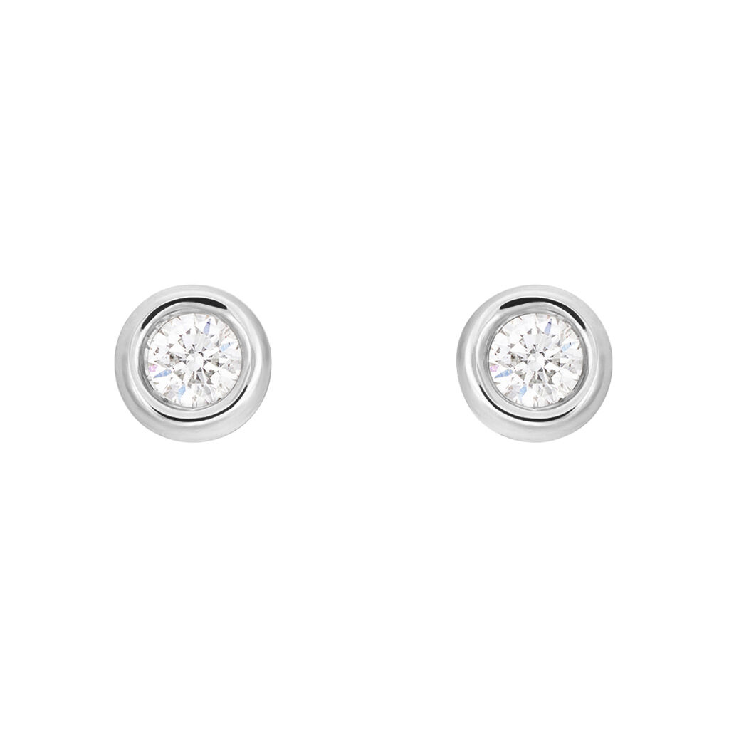 Orecchini Lobo Punto Luce Firmamenti Oro Bianco Diamante - Orecchini a Lobo Donna | Stroili