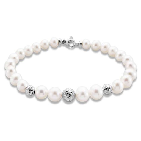 Bracciale Gabrielle Oro Bianco Perla D'Acqua Dolce - Bracciali Donna | Stroili