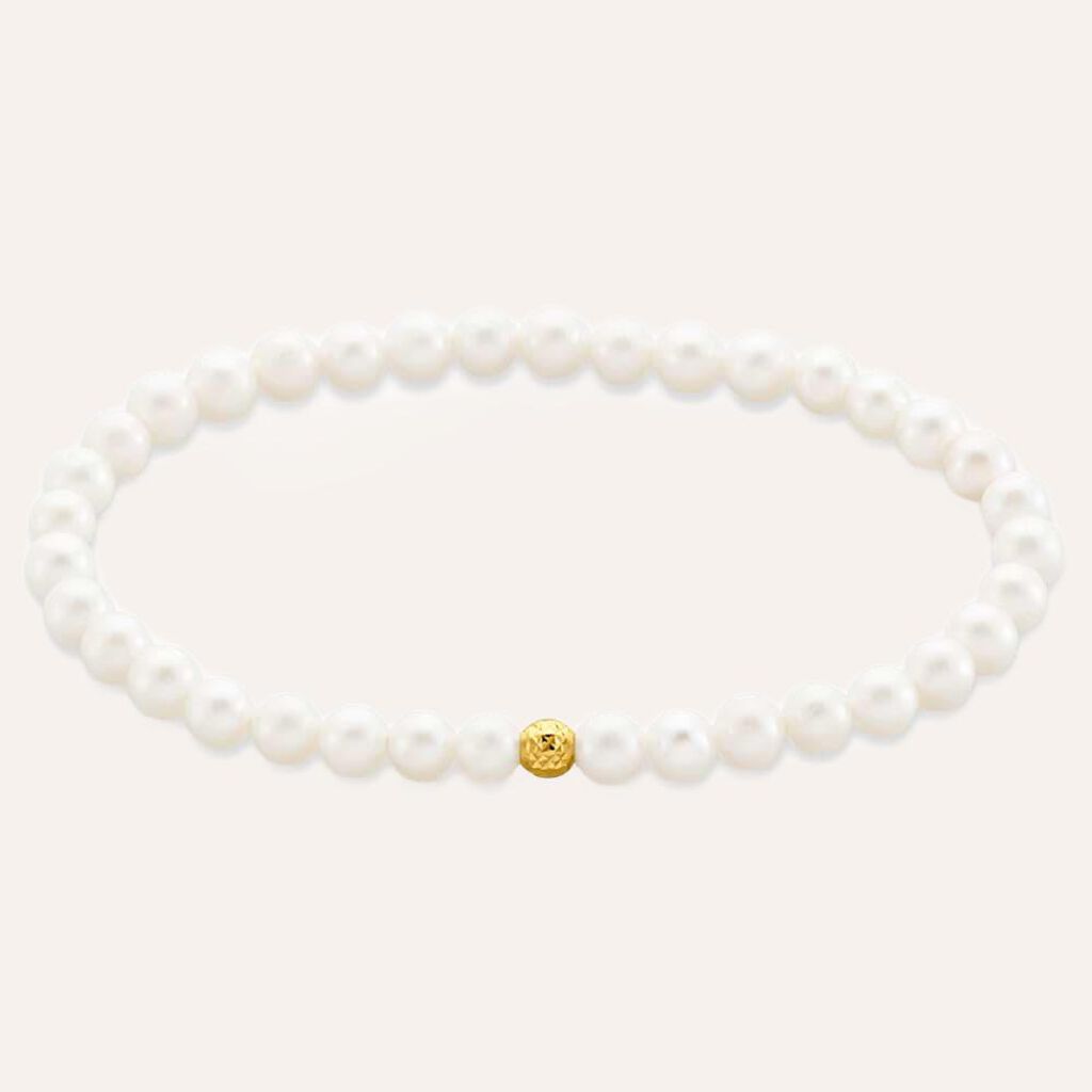 Bracciale Gabrielle Oro Giallo Perla D'Acqua Dolce