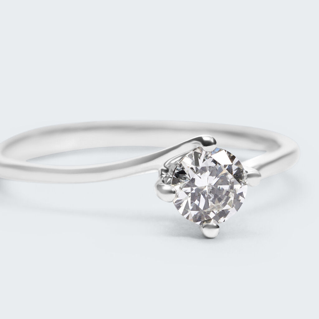 Anello Solitario Valentino Firmamenti Oro Bianco Diamante - Anelli con Pietre Donna | Stroili