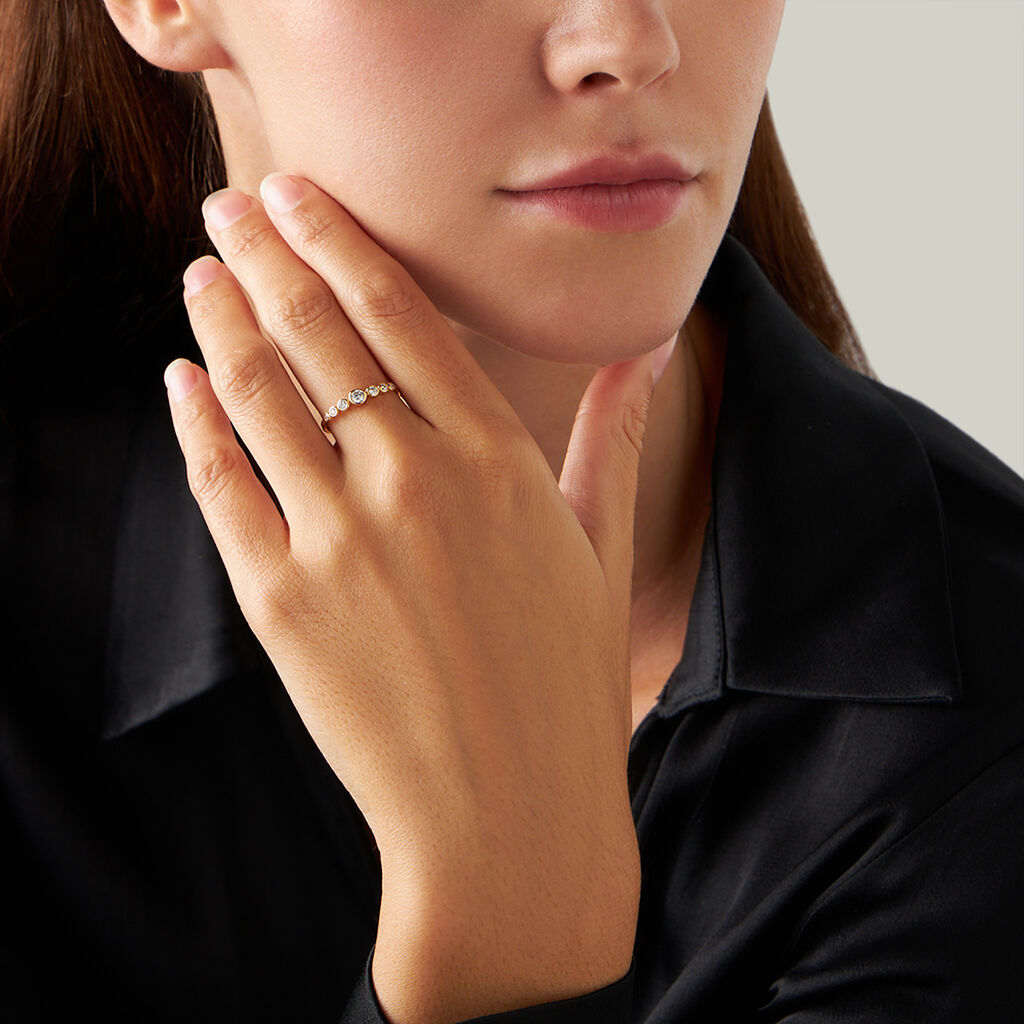 Anello Riviere Claire Oro Giallo Cubic Zirconia - Anelli Riviere Donna | Stroili