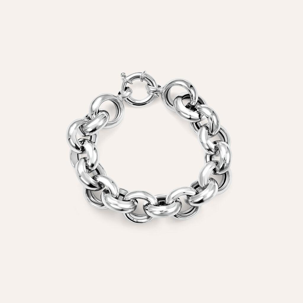 Bracciale Catena Silver Collection Argento Rodiato