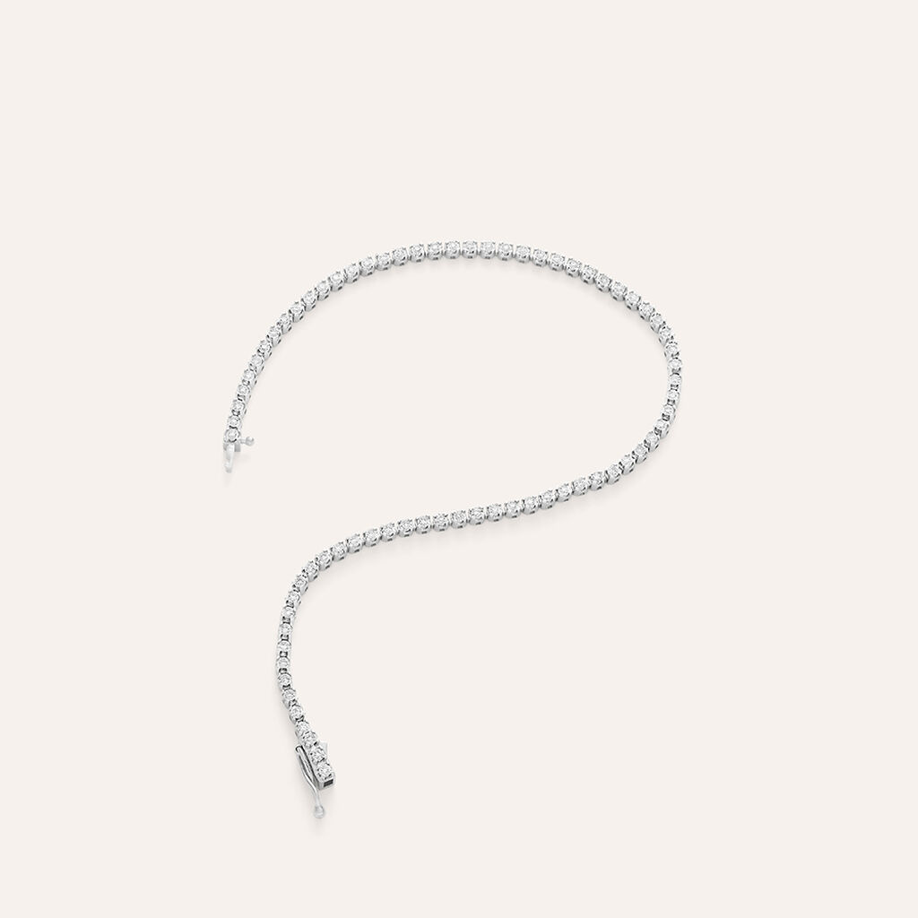 Bracciale Tennis Sophia Oro Bianco Diamante - Bracciali Tennis Donna | Stroili