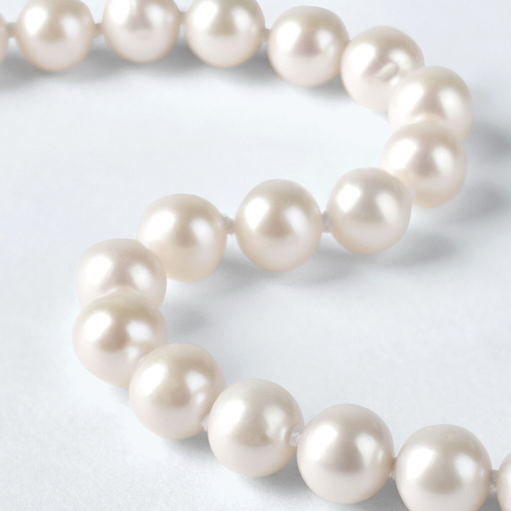 Bracciale Gabrielle Oro Bianco Perla D'Acqua Dolce