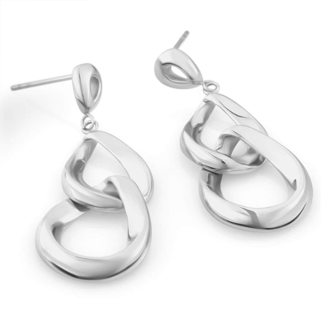 Orecchini pendenti Lady Code Acciaio 8 Grande - Orecchini Pendenti Donna | Stroili