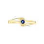 Anello Solitario Charlotte Oro Giallo Zaffiro