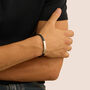 Bracciale Con Targhetta Man Code Acciaio Bicolore