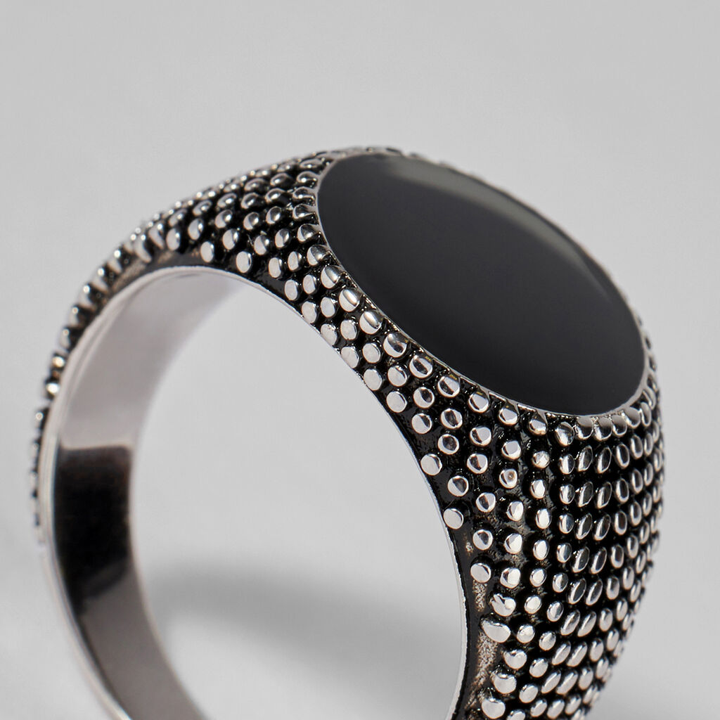 Anello Chevalier Gentleman Argento Rodiato