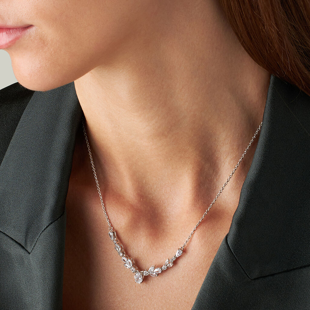 Collana Silver Elegance Argento Rodiato Cubic Zirconia - Collane Donna | Stroili