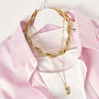 Collana Radiance Acciaio Dorato