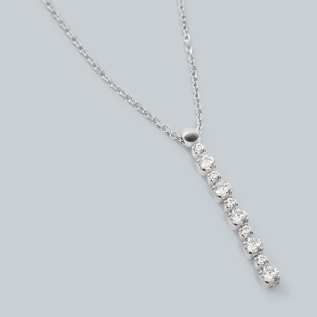 Collana Silver Elegance Argento Rodiato Cubic Zirconia - Collane Donna | Stroili