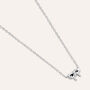 Collana Fiocco Silver Baby Argento Rodiato Cubic Zirconia