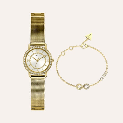 Combo Orologio Al Quarzo Guess Melody Jubs01537jwygs - Orologi solo Tempo Donna | Stroili