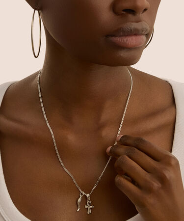 Pendente Silver Collection Argento Rodiato