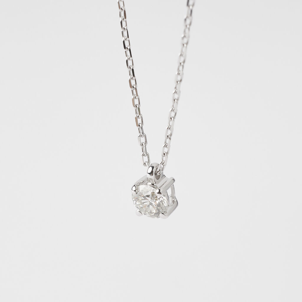 Collana Punto Luce Grace Oro Bianco Diamante - Collane Punto Luce Donna | Stroili
