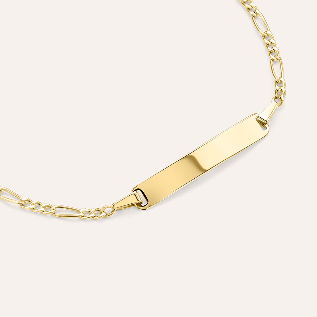 Bracciale Con Targhetta Religious Gold Oro Giallo