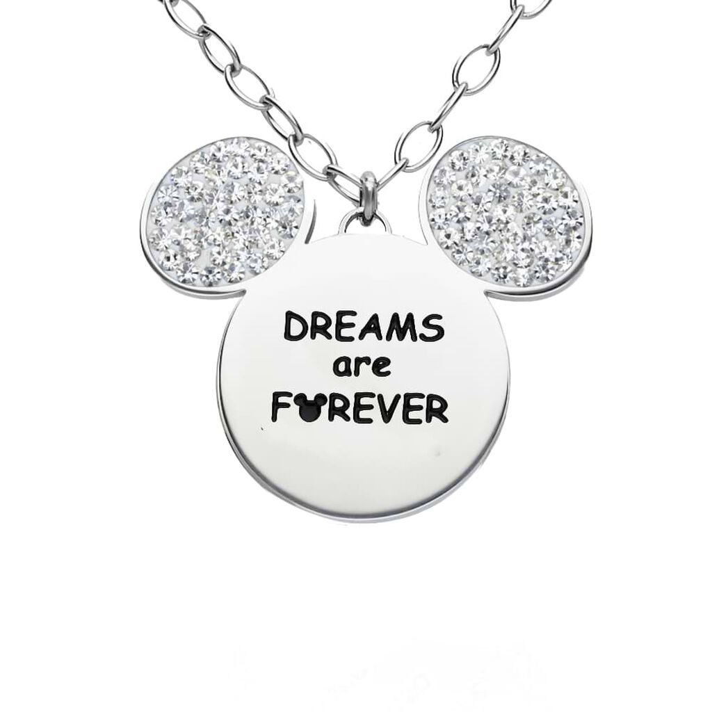 Collana Lady Message Acciaio Disney e Cristalli - Collane Donna | Stroili