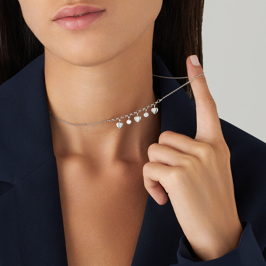 Collana Silver Collection Argento Rodiato Cubic Zirconia - Collane Donna | Stroili