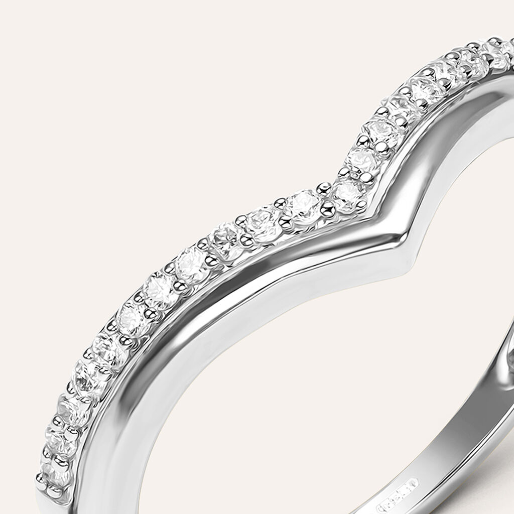 Anello Fantasia Sophia Oro Bianco Diamante - Anelli con Pietre Donna | Stroili