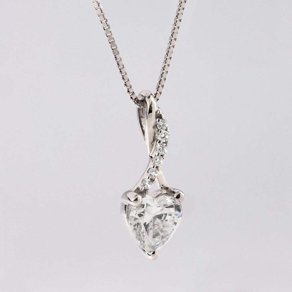 Collana Claire Oro Bianco Cubic Zirconia - Collane Donna | Stroili