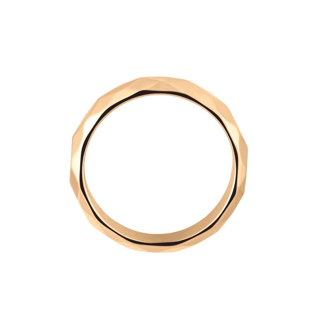 Anello a Fascia Lady Code Acciaio Rosato Diamantato - Anelli Moderni Donna | Stroili