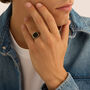 Anello Chevalier Man Code Acciaio Onice