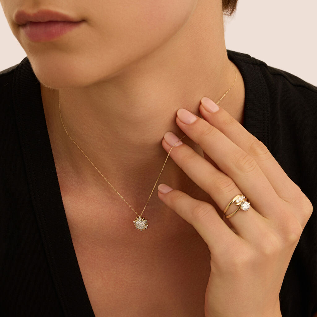 Collana Claire Oro Giallo Cubic Zirconia