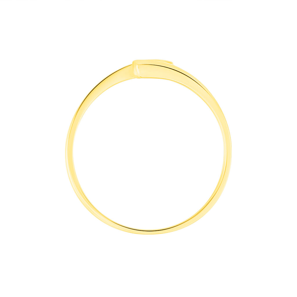 Anello Solitario Charlotte Oro Giallo Zaffiro