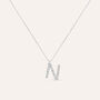 Collana Diamond Letters Oro Bianco Diamante