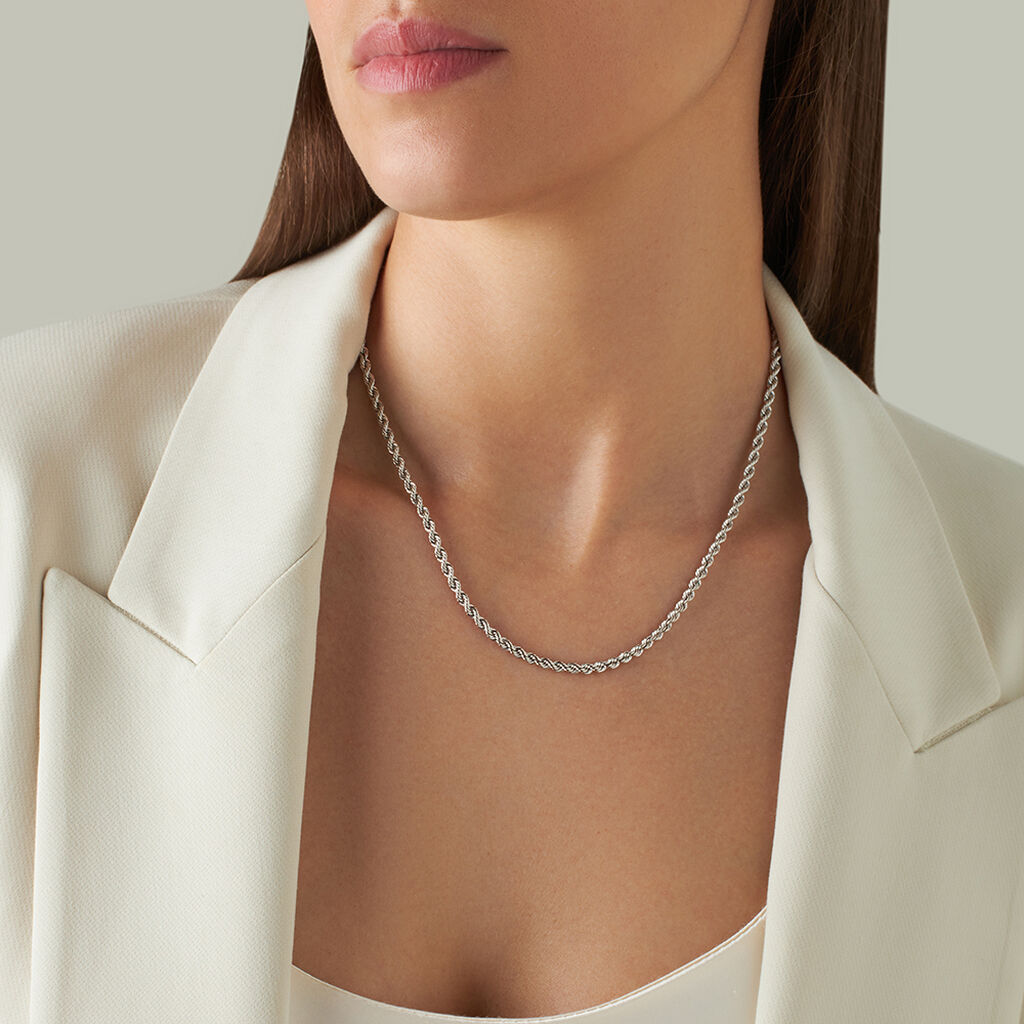 Catena Colette Oro Bianco - Collane Catena Donna | Stroili
