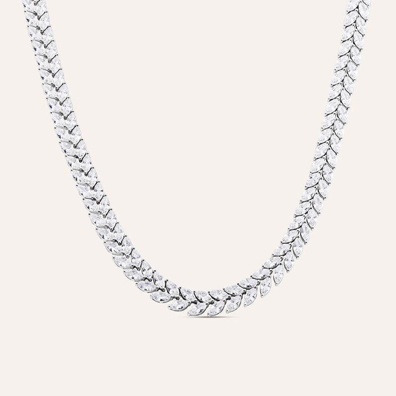 Collana Tennis Silver Elegance Argento Rodiato Cubic Zirconia - Collane Tennis Donna | Stroili