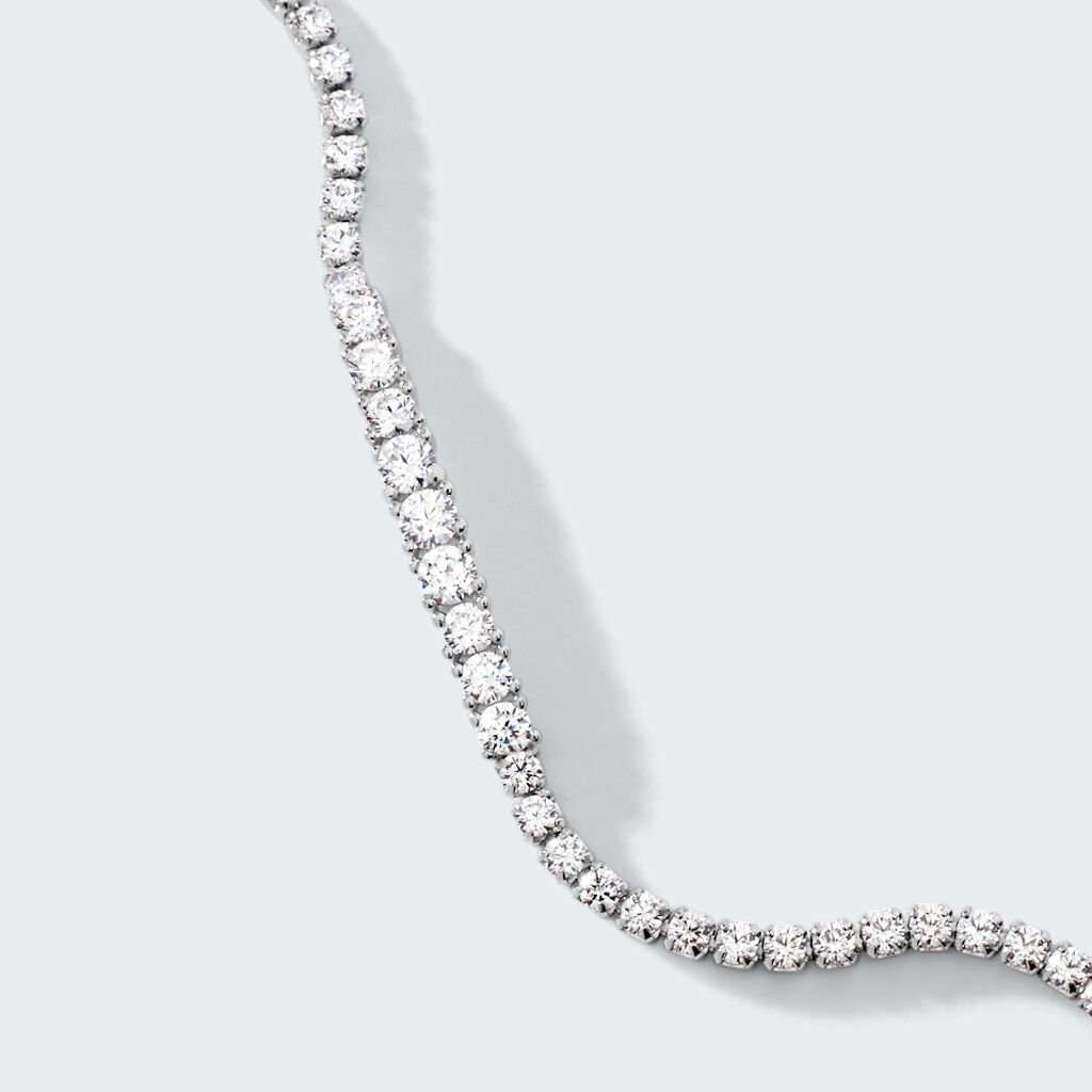 Bracciale Tennis Silver Elegance Argento Rodiato Cubic Zirconia