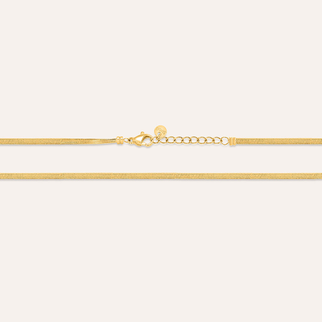 Collana Lady Code Acciaio Dorato Cristallo - Collane Donna | Stroili