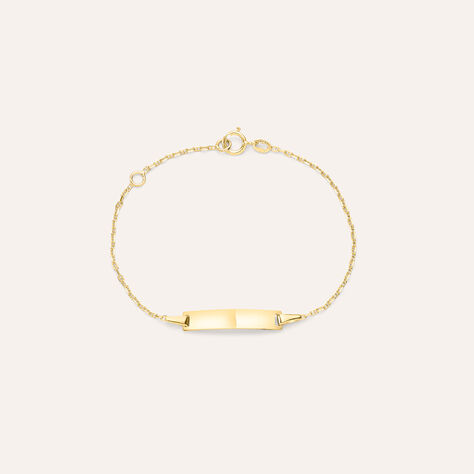 Bracciale Con Targhetta Holy Oro Giallo - Bracciali con Incisione Bambino | Stroili