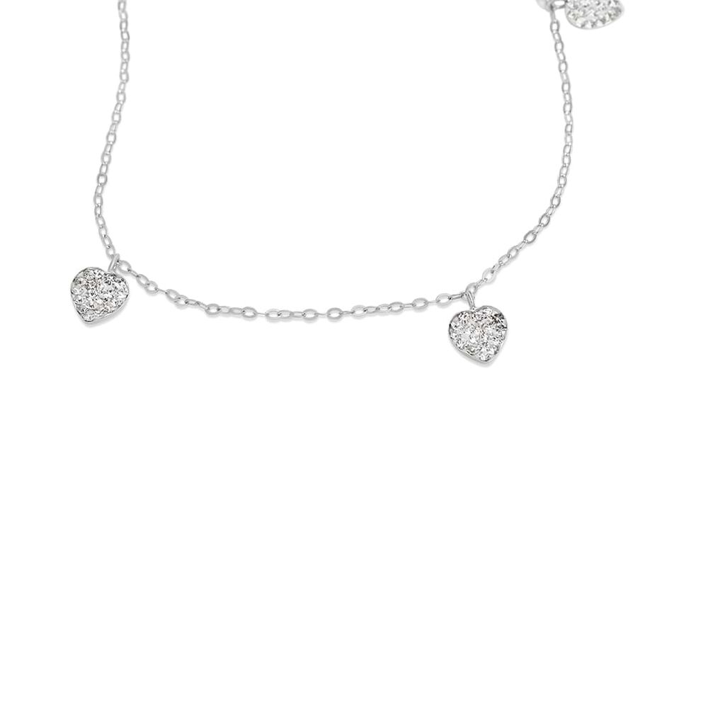 Collana Christelle Oro Bianco Cristallo - Collane Donna | Stroili