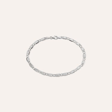 Bracciale Catena Oro Uomo Oro Bianco