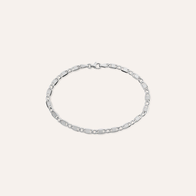 Bracciale Catena Oro Uomo Oro Bianco - Bracciali Uomo | Stroili