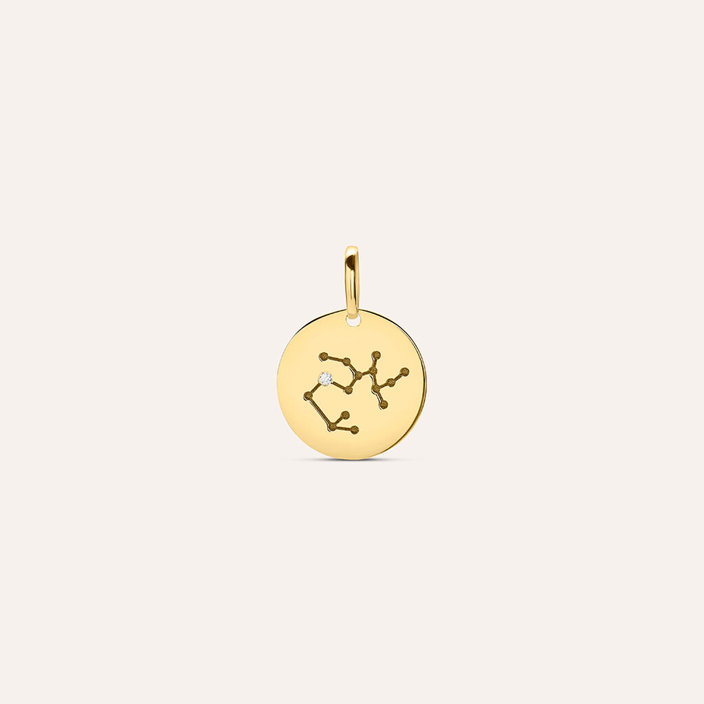 Pendente Po&egrave;me Oro Giallo Cubic Zirconia