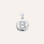 Pendente Love Beats Argento Rodiato Cubic Zirconia