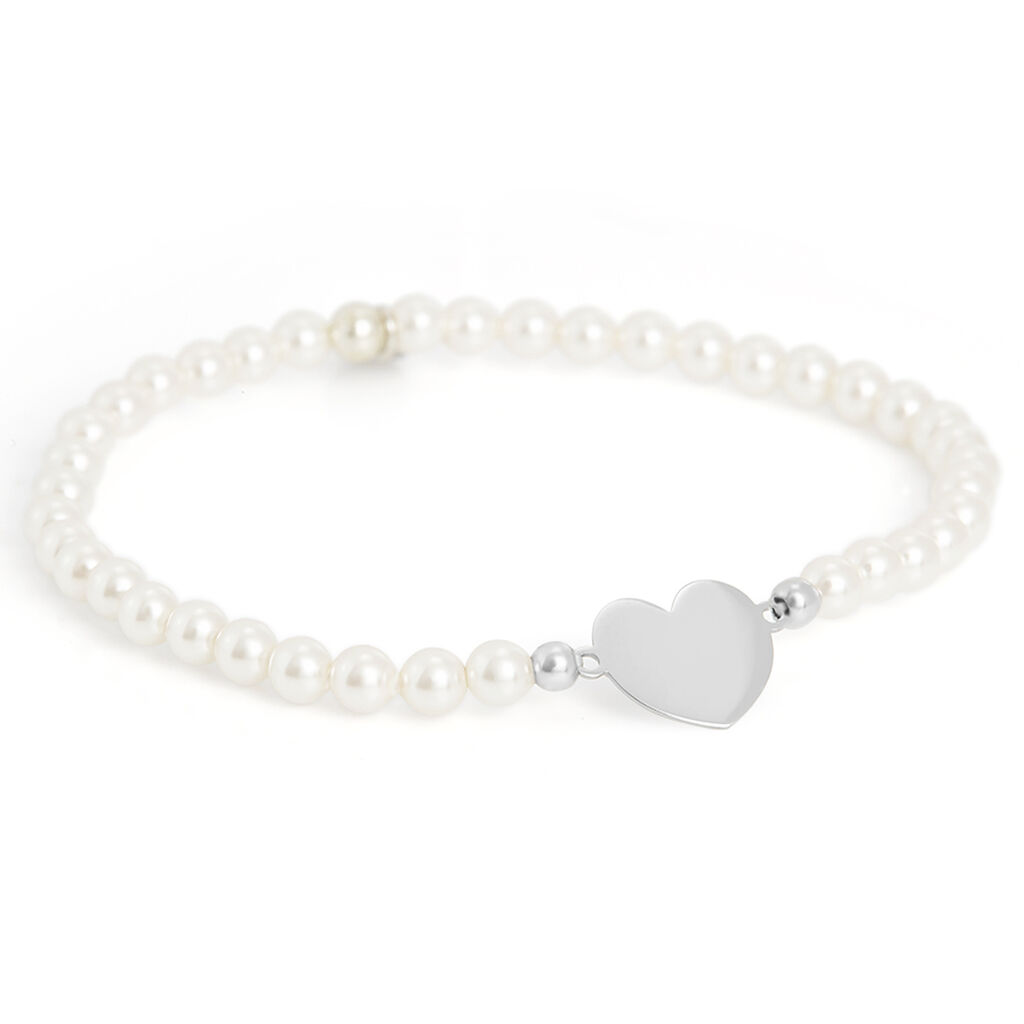 Bracciale Silver Pearls Argento Rodiato Perla sintentica - Bracciali con Incisione Donna | Stroili