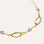 Bracciale Crystal Gold Oro Bianco Cristallo