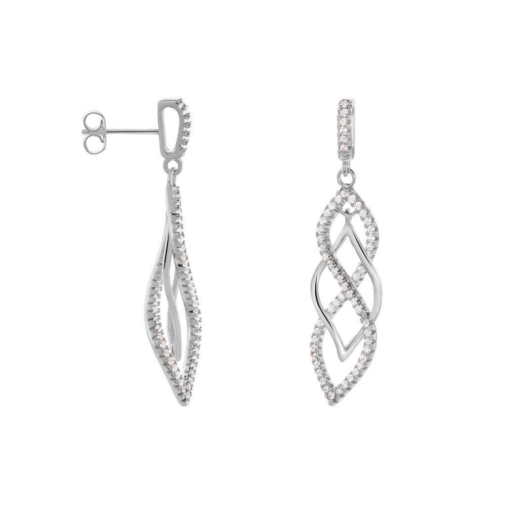 Orecchini Pendenti Silver Shine Argento Rodiato Cubic Zirconia - Orecchini Pendenti Donna | Stroili