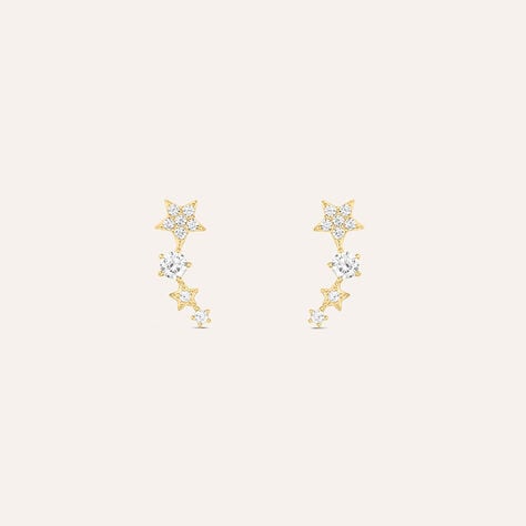 Orecchini Lobo Bon Ton Oro Giallo Cubic Zirconia - Orecchini a Lobo Donna | Stroili