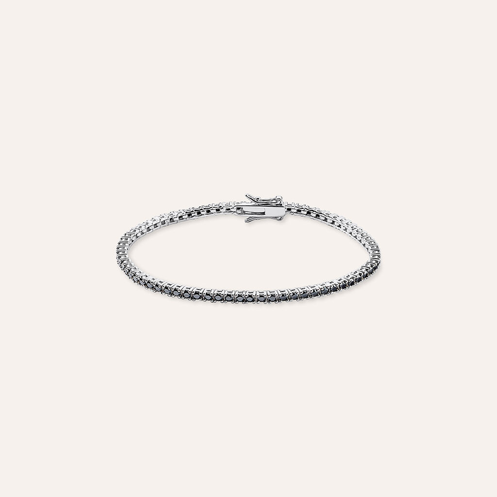 Bracciale Tennis Silver Elegance Argento Rodiato Cubic Zirconia