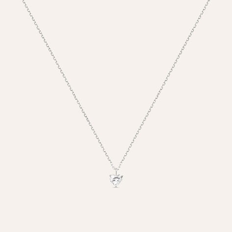 Collana Punto Luce Diamade Oro Bianco Diamante Lab-Grown - Collane Punto Luce Donna | Stroili