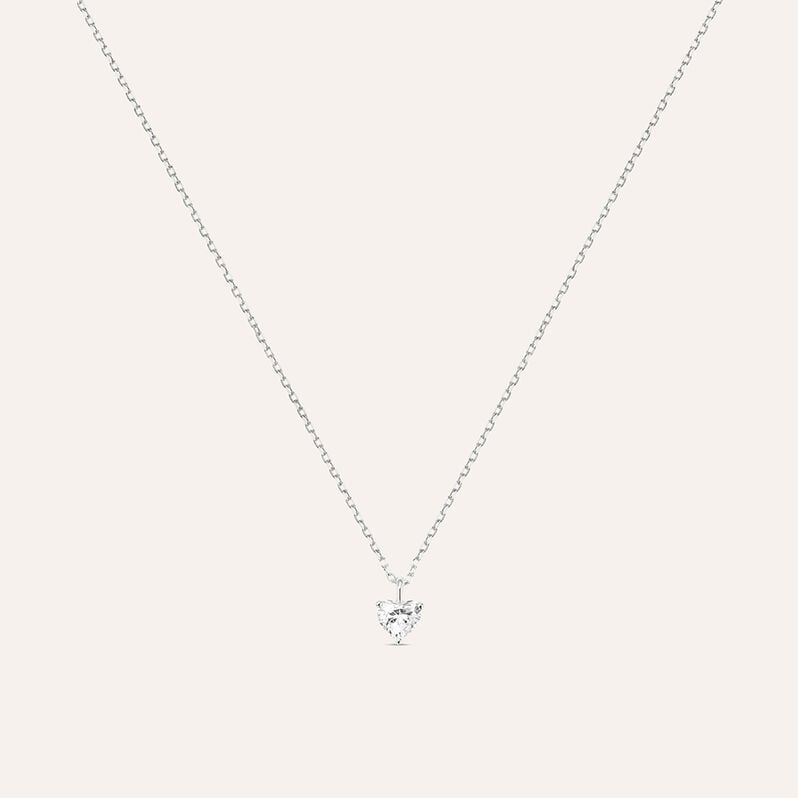 Collana Punto Luce Diamade Oro Bianco Diamante Lab-Grown - Collane Punto Luce Donna | Stroili