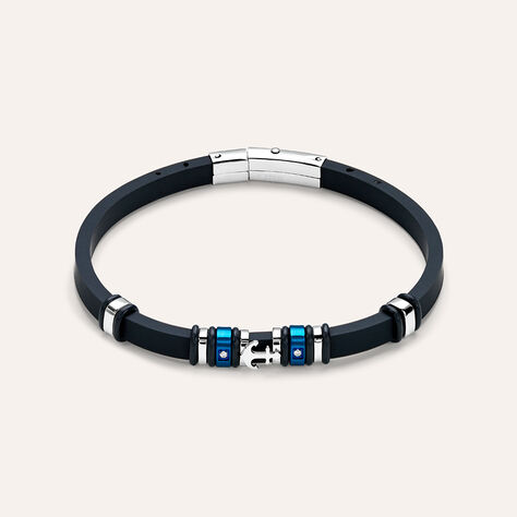 Bracciale Man Code Acciaio Bicolore Cristallo - Bracciali Uomo | Stroili