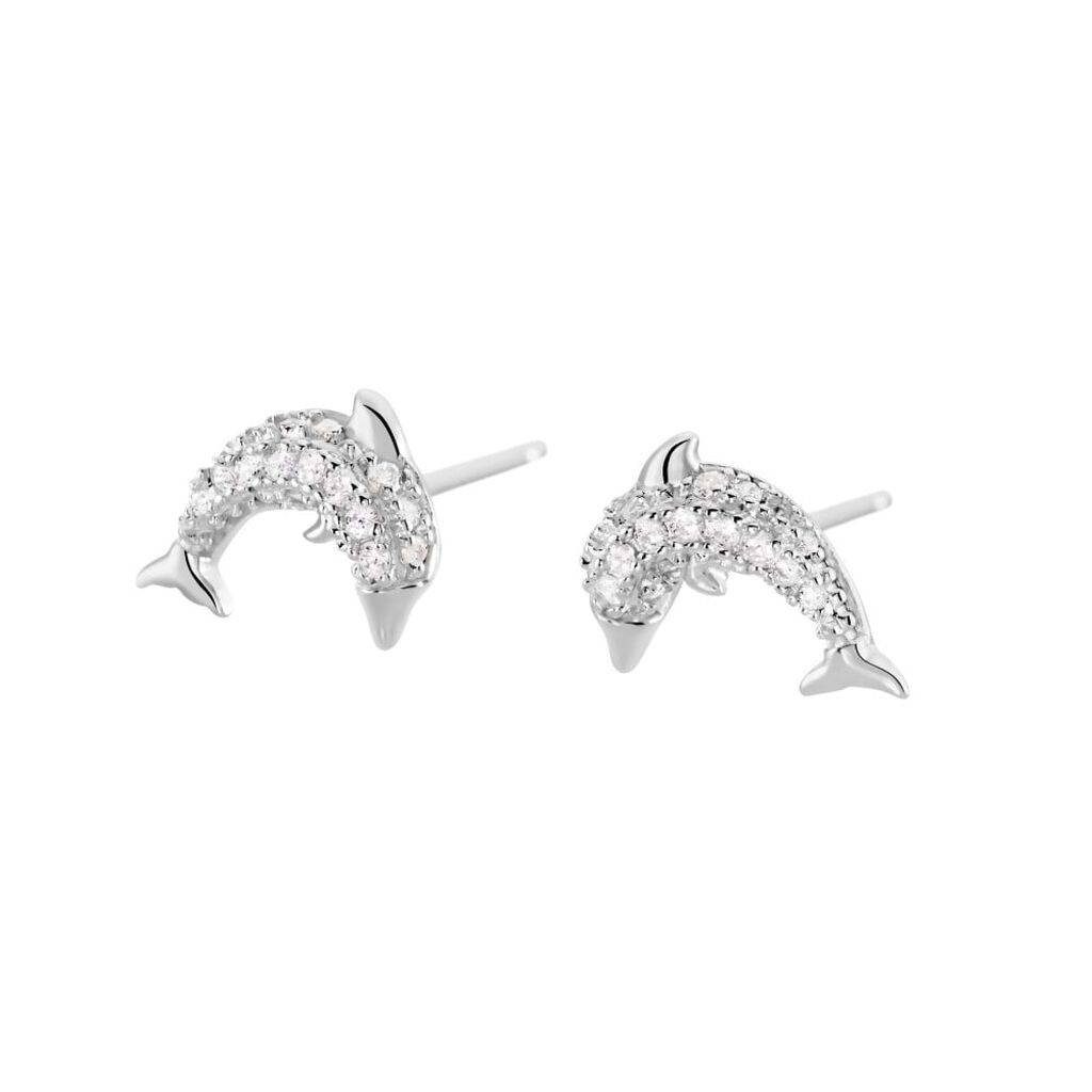 Orecchini Lobo Silver Moments Argento Rodiato Cubic Zirconia - Orecchini a Lobo Donna | Stroili