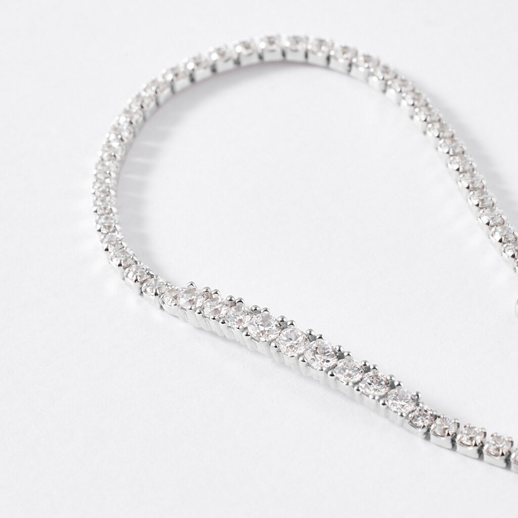 Bracciale Tennis Silver Elegance Argento Rodiato Cubic Zirconia - Bracciali Tennis Donna | Stroili